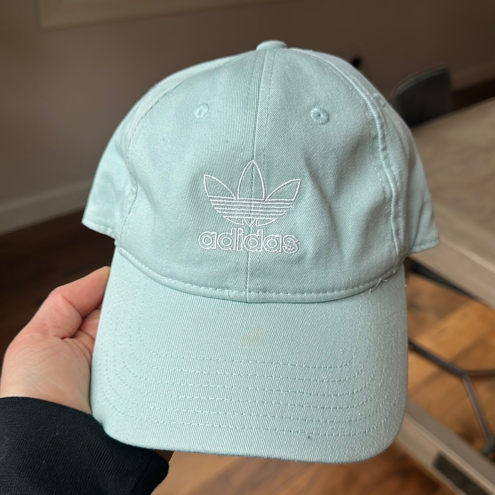 Adidas canvas teal hat